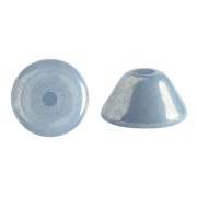 Perles en verre Konos® par Puca® 4x2 mm - Opaque Blue Ceramic Look x10g|raw }}