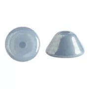 Perles en verre Konos® par Puca® 4x2 mm - Opaque Blue Ceramic Look x10g