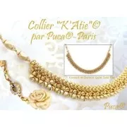 Perles en verre Konos® par Puca® 4x2 mm - Dark Gold Bronze x10g