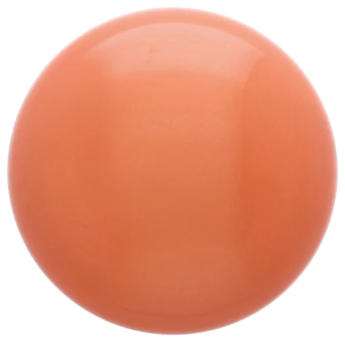 Cabochon rond en résine opaque 18 mm - Terracotta x1