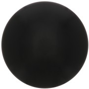Cabochon rond en résine opaque 18 mm - Noir x1