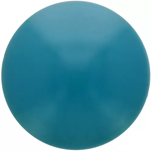 Cabochon rond en résine opaque 18 mm - Bleu canard x1