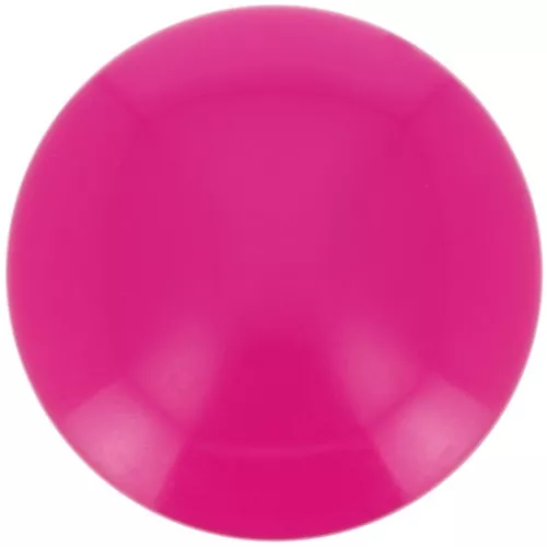 Cabochon rond en résine opaque 18 mm - Fuchsia x1