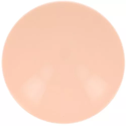 Cabochon rond en résine opaque 18 mm - Abricot x1