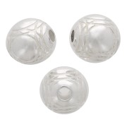 Perle ronde - boule de pétanque 10 mm - Plaqué Argent x1|raw }}