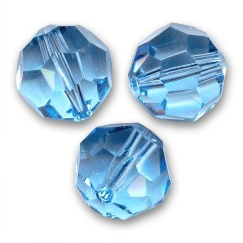 Perles rondes PureCrystal 5000 6 mm - Aquamarine x6