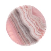 Cabochon plat rond - palet - 8 mm en pierre gemme - Rhodochrosite x1|raw }}