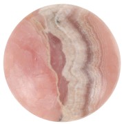 Cabochon rond 12 mm en pierre gemme - Rhodochrosite x1|raw }}