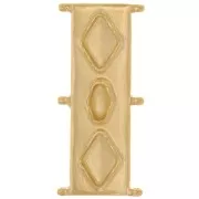 Cymbal - Connecteur pour perles Delica 11/0 31x14 mm Gerakari - Doré à l'or fin x1