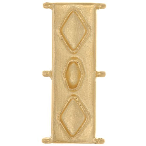 Cymbal - Connecteur pour perles Delica 11/0 31x14 mm Gerakari - Doré à l'or fin x1