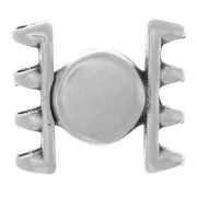 Cymbal Fermoir aimanté pour perles SuperDuo 15x17 mm Ateni IV - Argenté vieilli x1