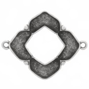 Cymbal - Intercalaire pour perles Chevron 25x31 mm - Notino - Argenté vieilli x1|raw }}