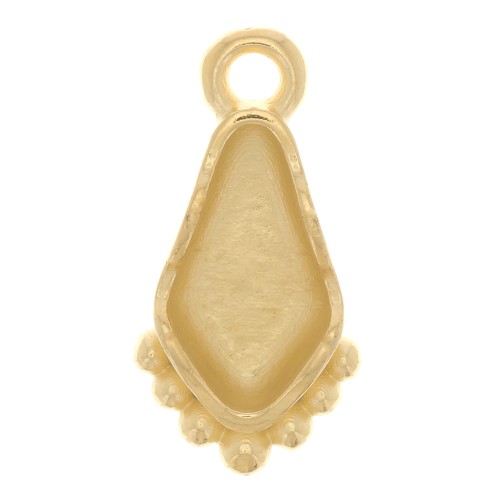 Cymbal - Breloque pour perle Kite 15x8 mm - Valsamo - Doré à l'or fin x1