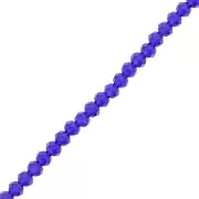 Bleu foncé - Perles rondelles facettées - rondes aplaties 3.5x3 mm - Bleu foncé x35cm Perles rondelles facettées - rondes aplaties 3.5x3 mm - Bleu foncé x35cm