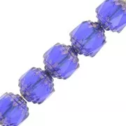Facettes Antiques 8 mm Sapphire Bronze x10