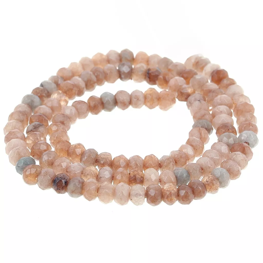 Jade Blanc, fil de perles rondes en pierre naturelle Jade Blanc, fil de perles rondes en pierre naturelle