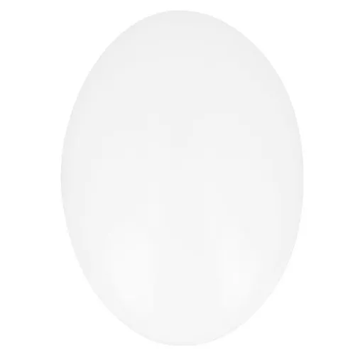 Cabochon ovale en verre 25x18 mm - Blanc x1