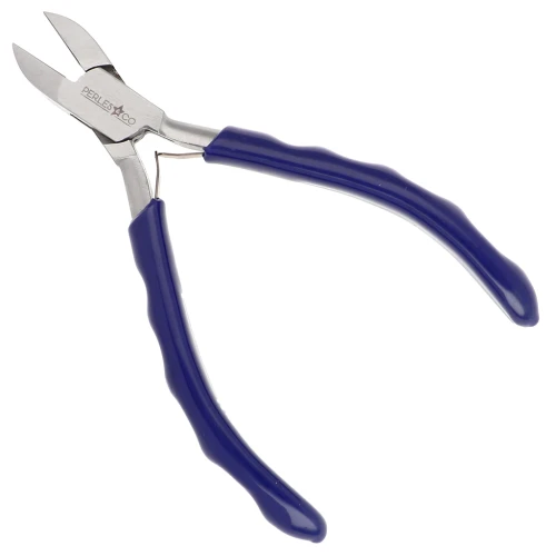 Pince coupante à ressort 13.5 cm avec manche ergonomique by Perles&Co - Bleu x1