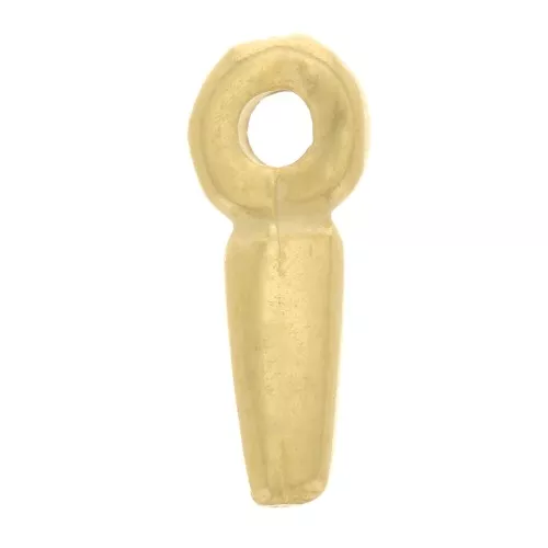 Mini breloques dague 8x2 mm - Doré à l'or fin x5