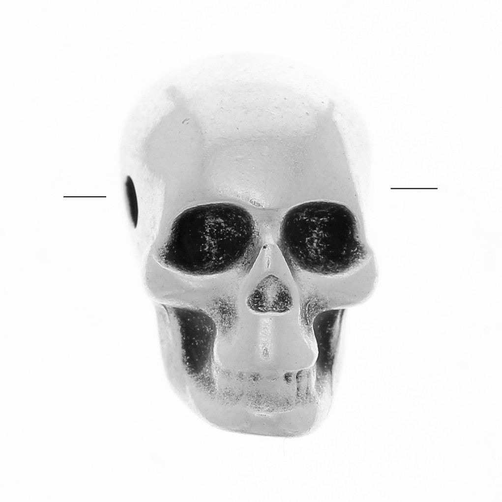 Lot De 20 Perles Tête De Mort En Howlite 8x7 Mm - Pour Création Bijoux, Pendentifs, DIY, Neuf