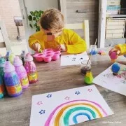 Gel pailleté pour Slime - Cléopatre - Blanc néon x250ml