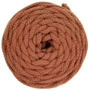 Bobine de cordon en coton pour macramé Cotton Air 5 mm - Cannelle x50m