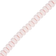 Perles Heishi rondelles  en pâte polymère 7x3 mm - Nude x39cm