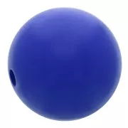 Perle en résine opaque 10 mm - Bleu royal x1