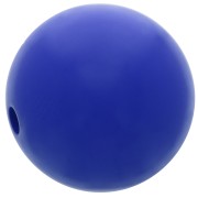 Perle en résine opaque 12 mm - Bleu royal x1|raw }}