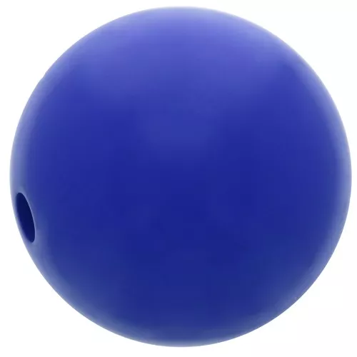 Perle en résine opaque 12 mm - Bleu royal x1
