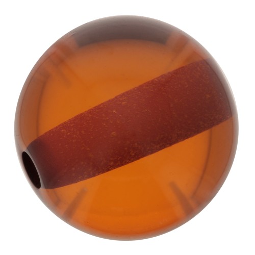 Perle en résine transparente 10 mm - Ambre x1