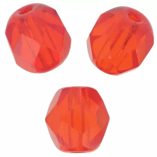 Facettes 6 mm - Light Siam Ruby x25