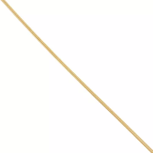 Chaîne maille Serpentine 2.6 mm - Doré à l'or fin x1m