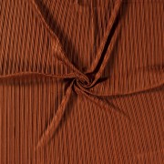 Tissu Polyviscose plissé - Caramel x10cm
