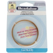 Fil de laiton demi-rond 0.64 mm - German Style Wire - Anti-ternissement x5m