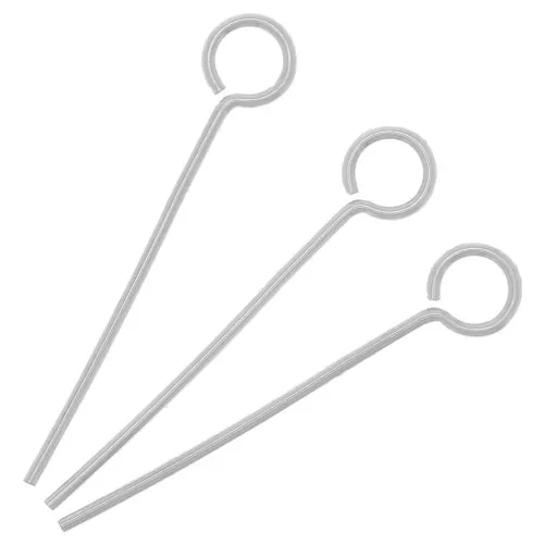 Clous tête ronde 20x0.6 mm en Argent 925 x10