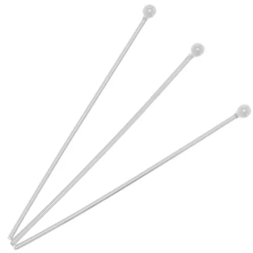 Clous tête boule 30x0.7 mm en Argent 925 x10