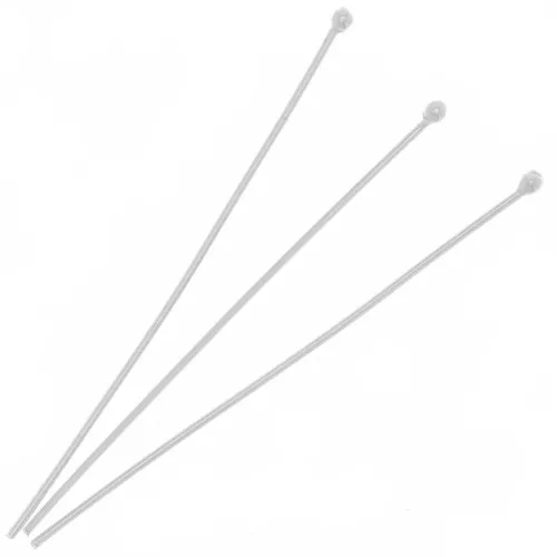 Clous tête boule 50x0.8 mm en Argent 925 x10