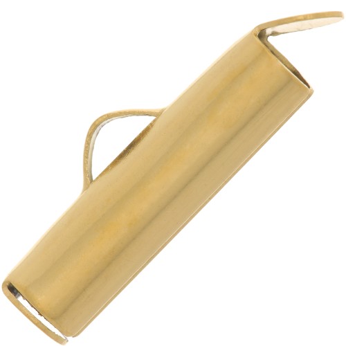 Embouts pour tissage perles rocailles & Delica 16 mm Acier inoxydable 304 Doré x2