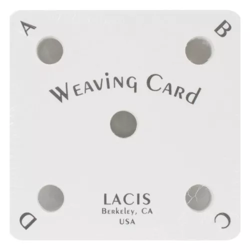 Lot de 25 cartes pour tissage 6x6 cm - Blanc - Noir