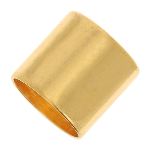 Embout tube de finition pour cordon 8 mm - Doré à l'or fin x1