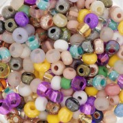 Perles rocailles Preciosa 6/0 4 mm - Mix Multicolore x20g