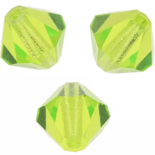 Perles toupies Preciosa - Rondelle Bead 6 mm - Limecicle x12