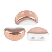 Perles en verre Kos® par Puca® 6x3 mm - Opaque White Capri Gold x10g|raw }}