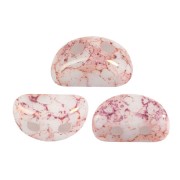 Perles en verre Kos® par Puca® 6x3 mm - Opaque White Bronze x10g|raw }}