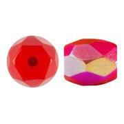 Perles en verre Baros® par Puca® 6x5 mm - Frost Cherry AB x10g|raw }}