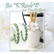 Perles en verre Baros® par Puca® 6x5 mm - Frost Jade AB x10g