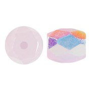 Perles en verre Baros® par Puca® 6x5 mm - Frost Sweet Pink AB x10g|raw }}