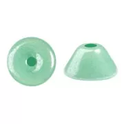 Perles en verre Konos® par Puca® 4x2 mm - Frost Jade Luster x10g