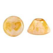 Perles en verre Konos® par Puca® 4x2 mm - Frost Sweet Pink Travertin x10g|raw }}